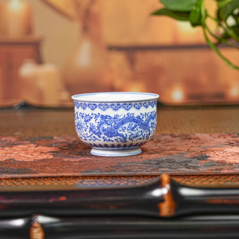 【小乔赏瓷】司陶坊双龙大炉式杯stf2