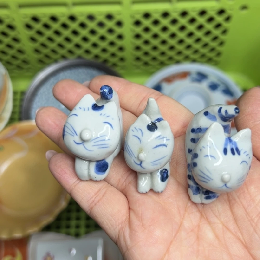 团***子好看的小猫摆件 默认微瑕