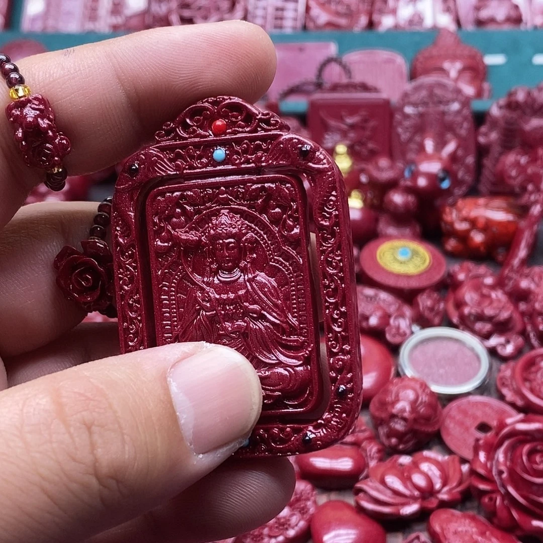 天然辰砂虚空藏牌子