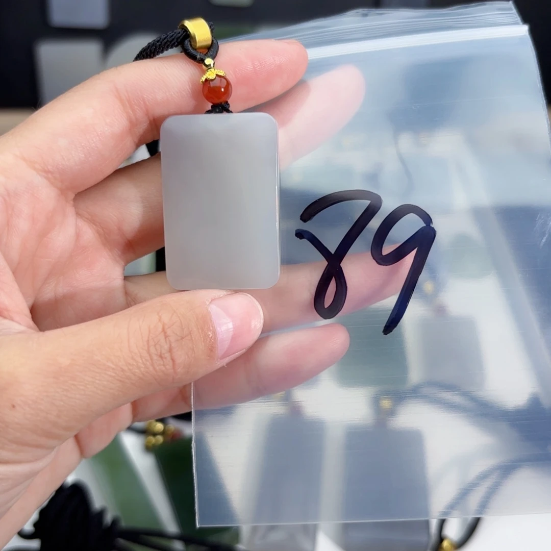 和田玉随形未镶嵌半***水