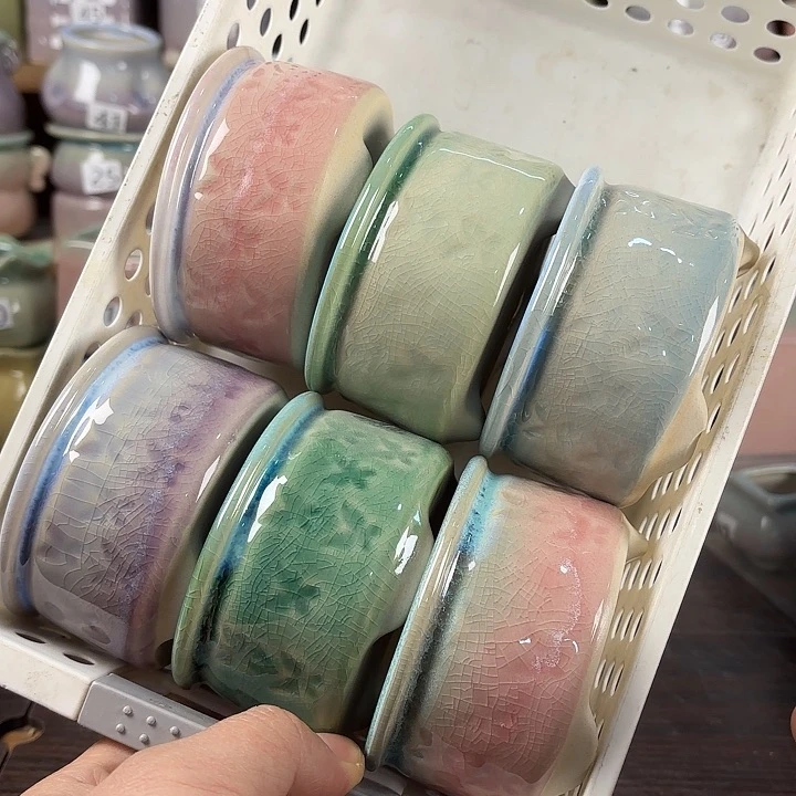 红陶量货/口高深浅搭配发6个