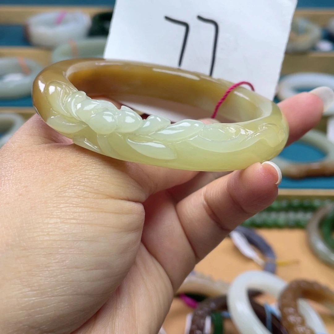 未镶嵌手镯和田玉圈口60