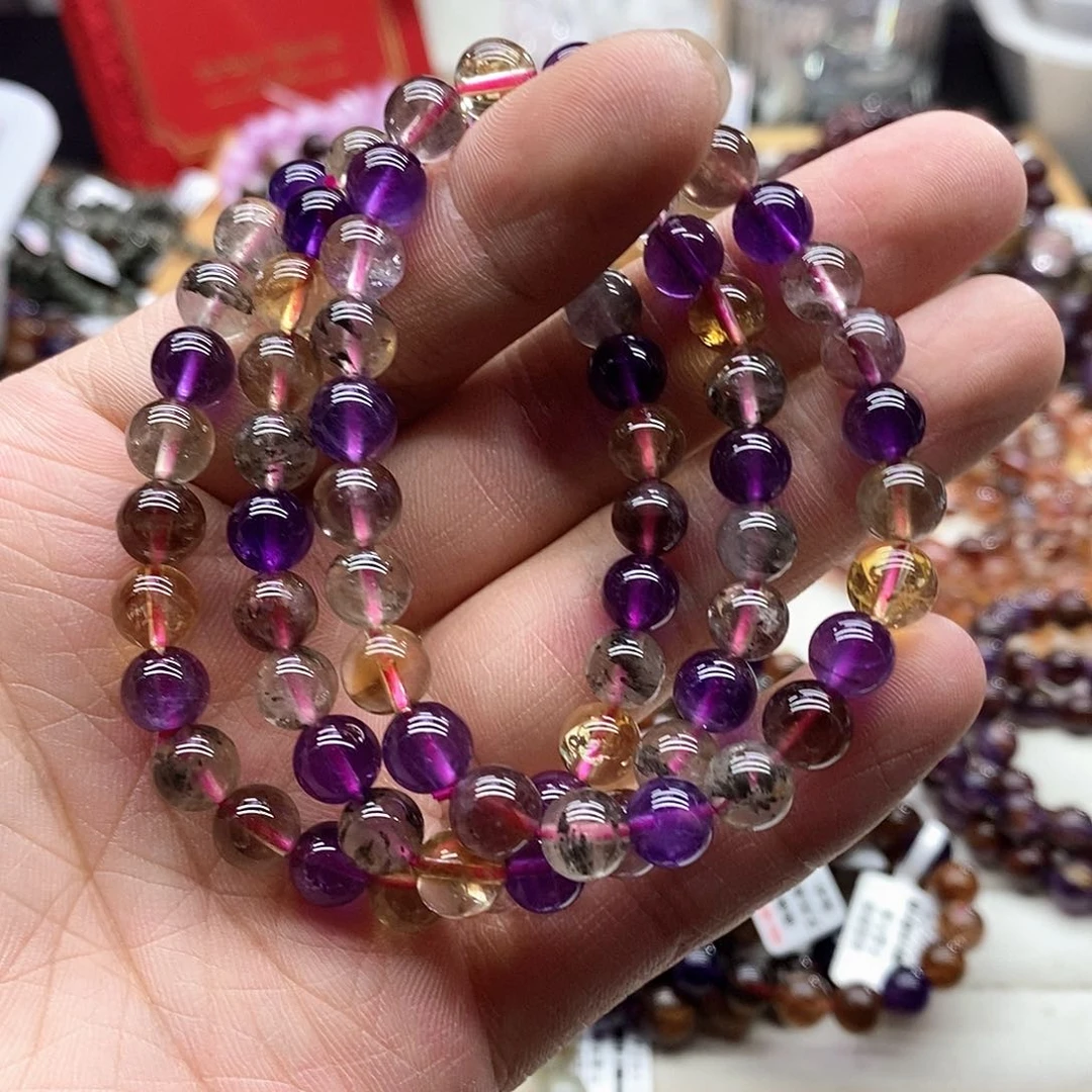 水晶手串未镶嵌多样性发货发一条