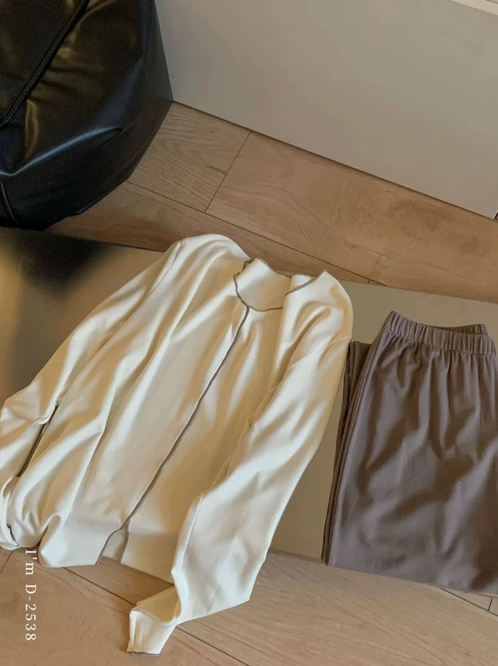 2538杜小宅撞色素颜仙女衣