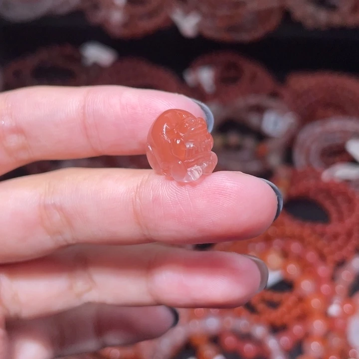 南红玛瑙未镶嵌貔貅1682打孔备注