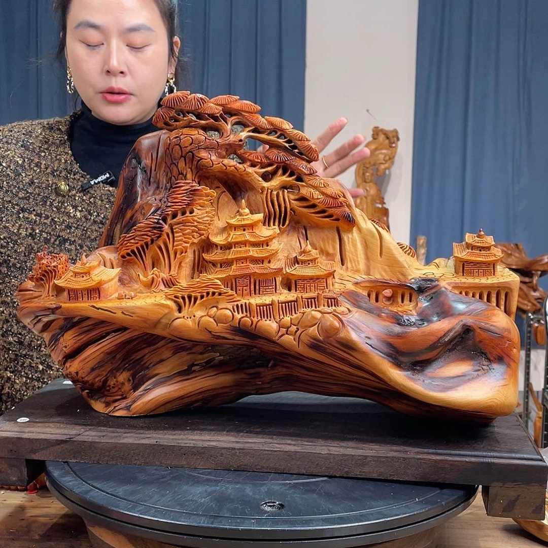 柏木（崖柏）山水倒流香送两盒香