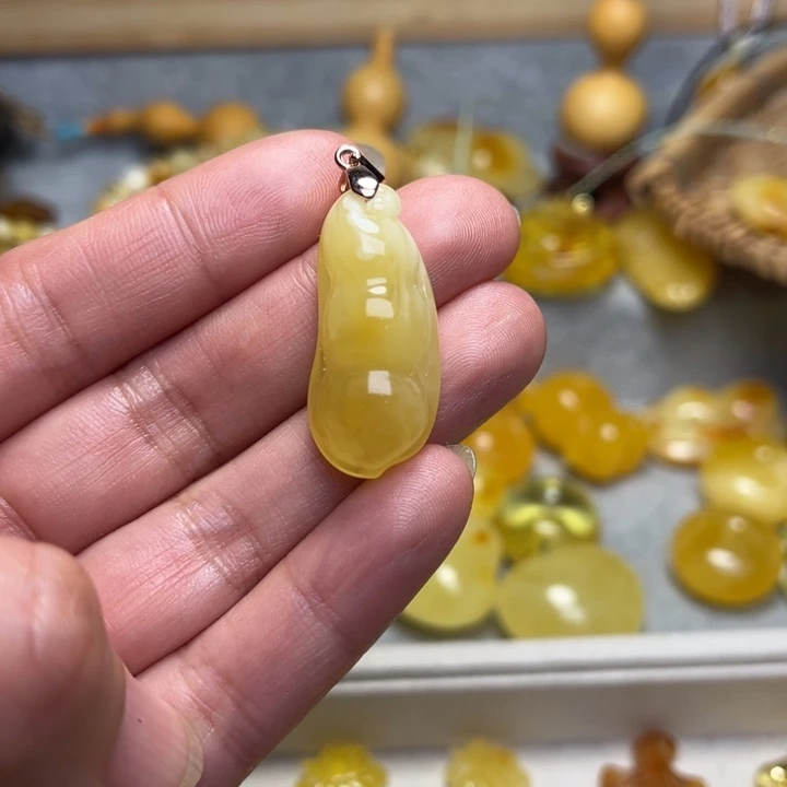 蜜蜡颈饰未镶嵌蜜蜡