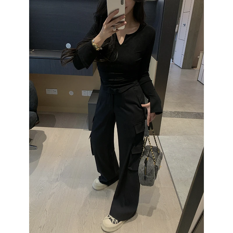 XINYI【松弛自如】春季工装直筒西装裤女收腰显瘦百搭X625K01960