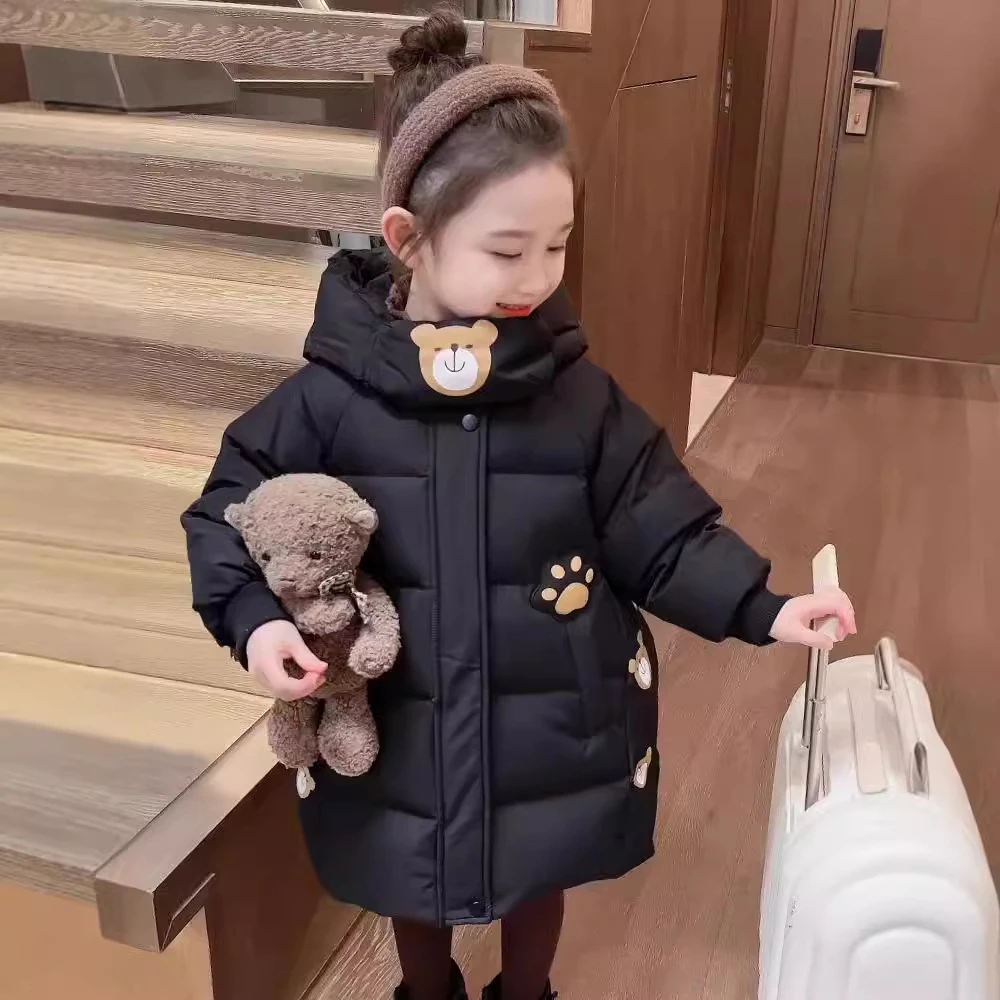 女童冬装棉服2025新款儿童冬季韩版棉衣女宝宝洋气秋冬款棉袄外套