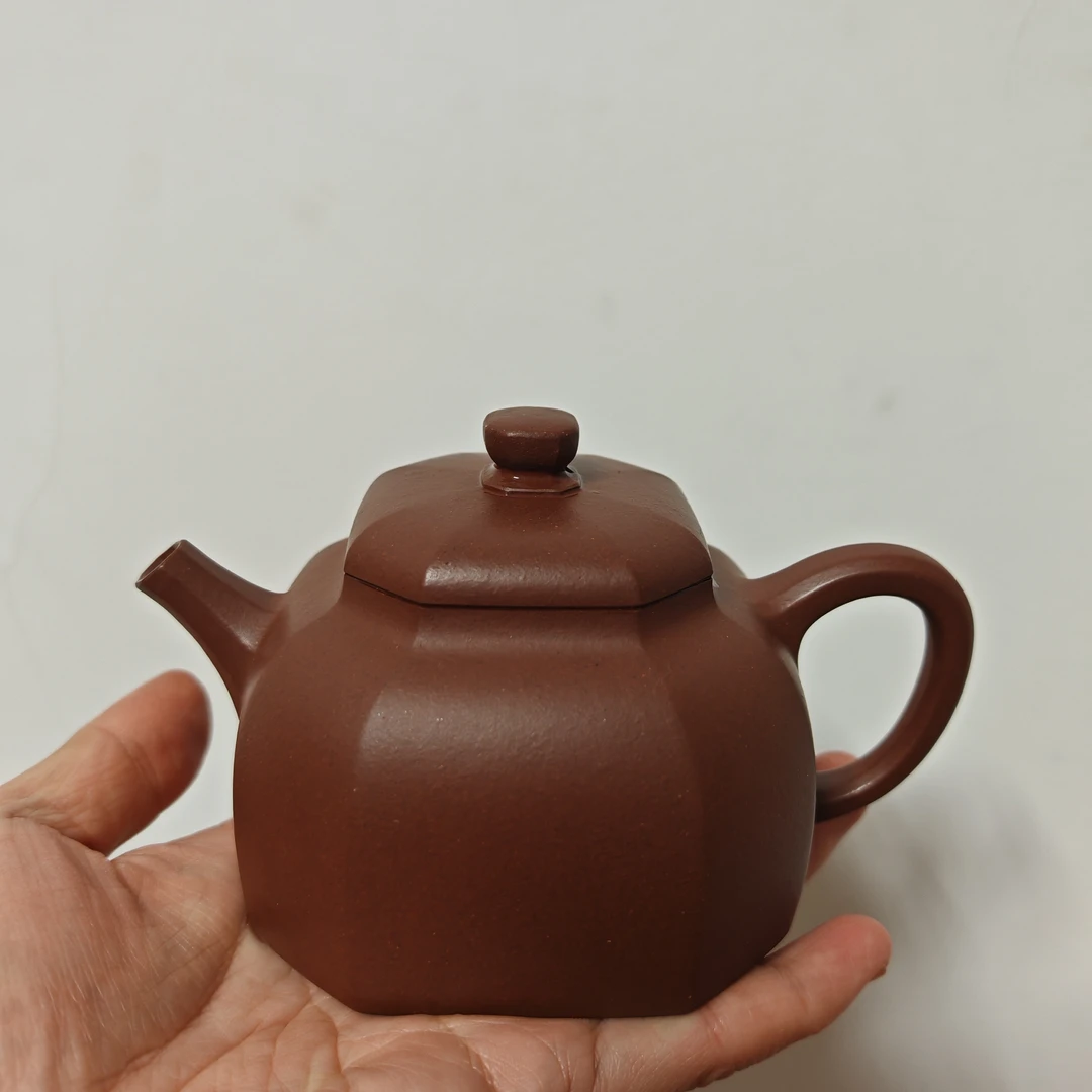 八方井栏底槽青220c全手工精工小品紫砂壶纯手工茶壶茶具