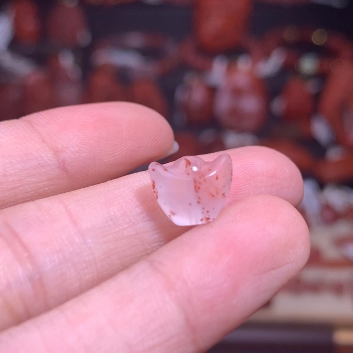 南红玛瑙未镶嵌珠宝半成品满天星元宝