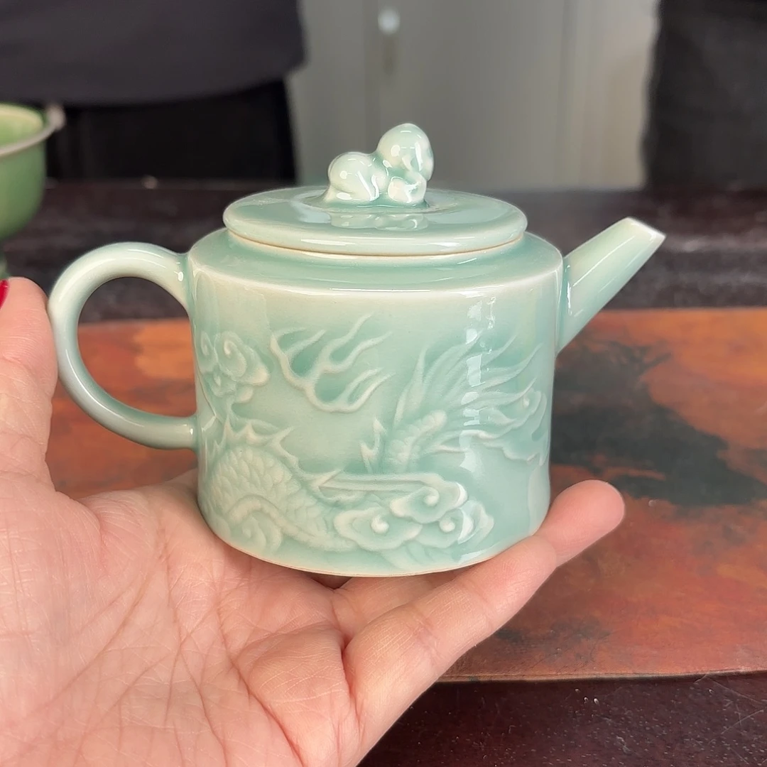 龙泉云间青瓷小米茶器