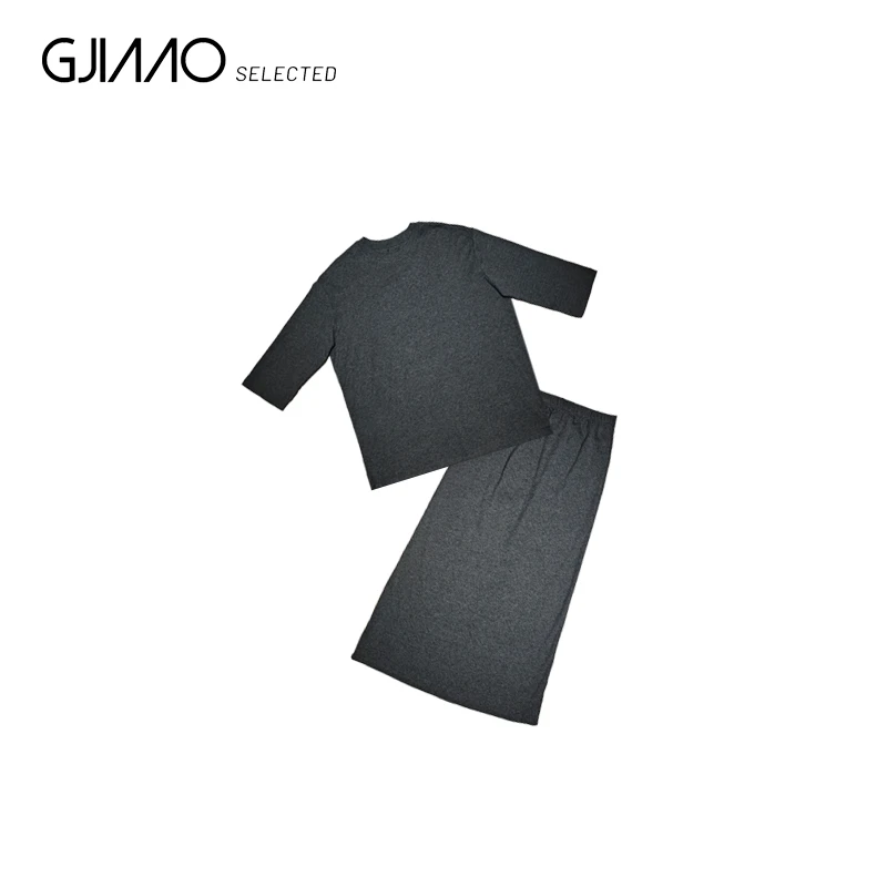 73328 素版宽松T恤半裙套装