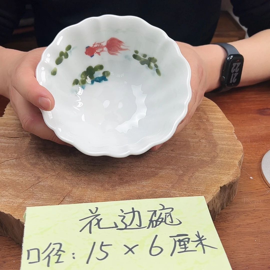 瓷片景德镇陶瓷手工手绘制作