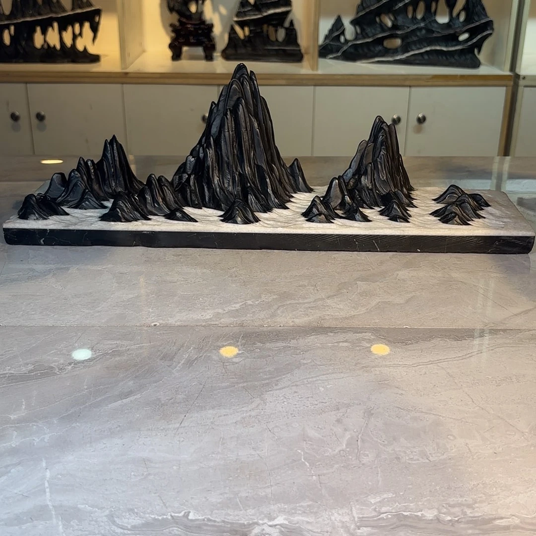 華***总灵璧石手工雕刻奇石摆件