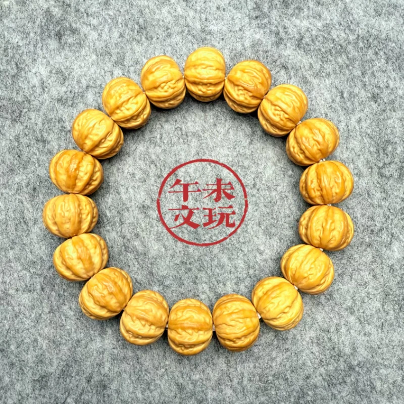 【午未文玩】高端精选猴头核桃京八棱，原皮全品毕业级16-17mm