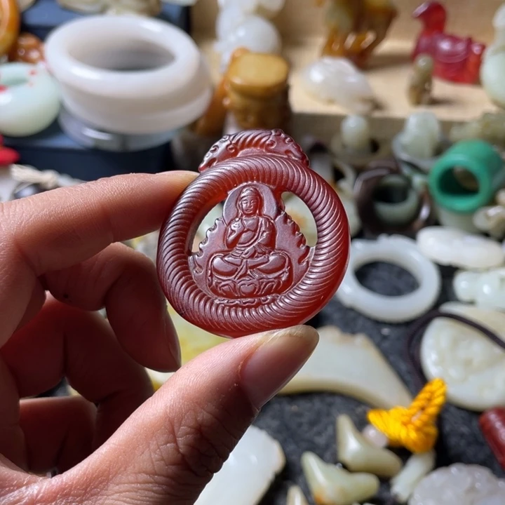 和田玉未镶嵌吊坠(不含链)