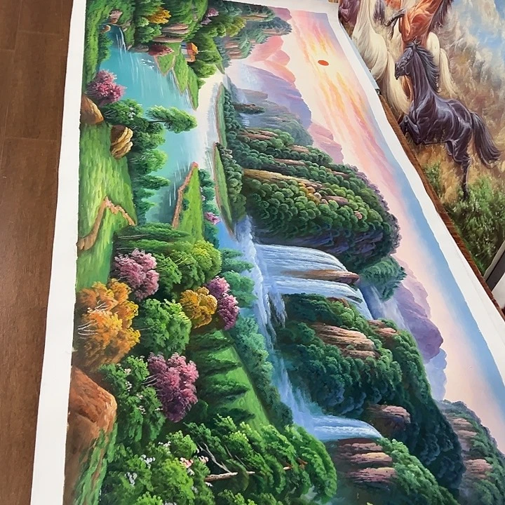 油画70*180手绘油画