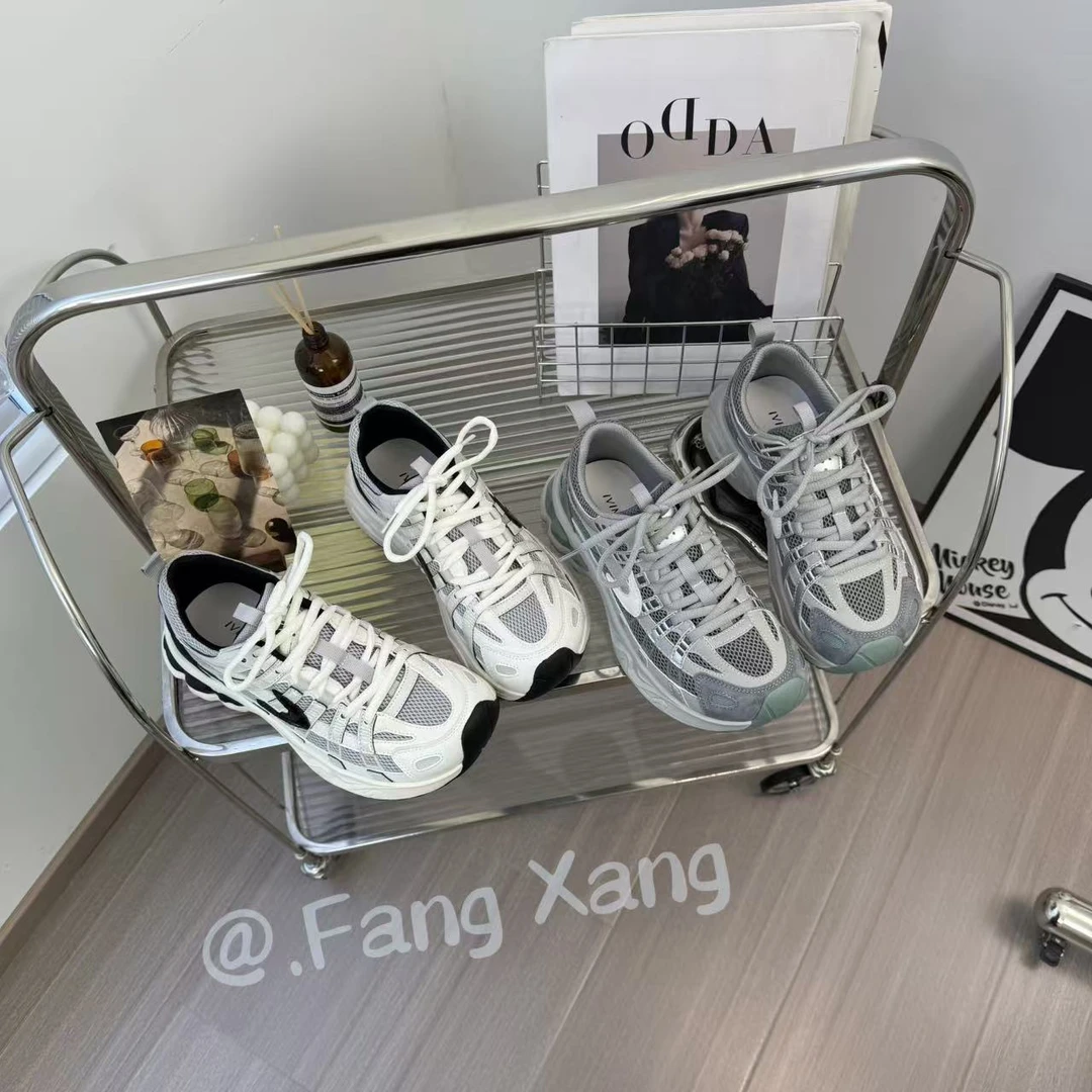 【方向】增高4.5公分时尚休闲百搭夏季透气厚底跑步网面低帮潮鞋