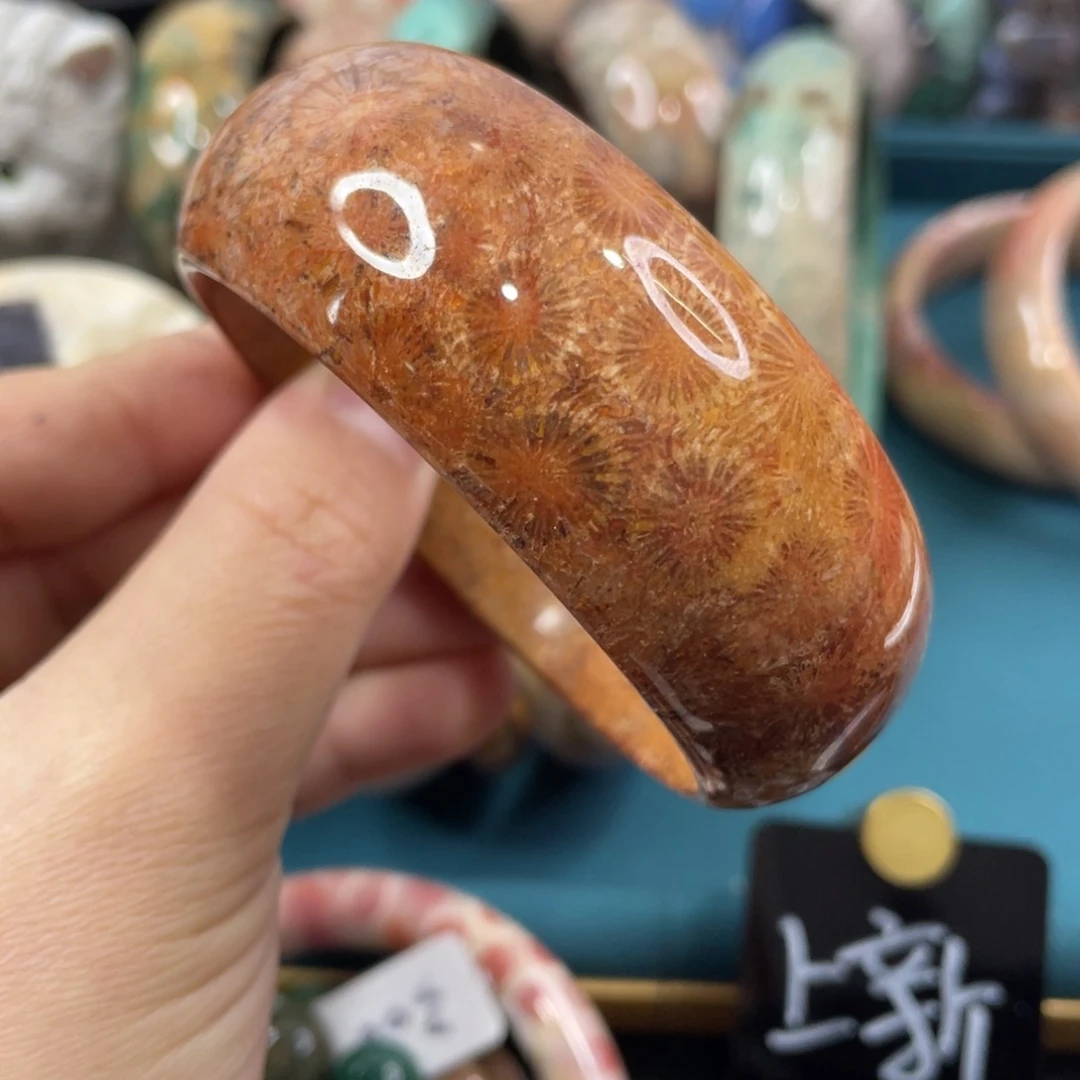 未镶嵌手镯硅化玉