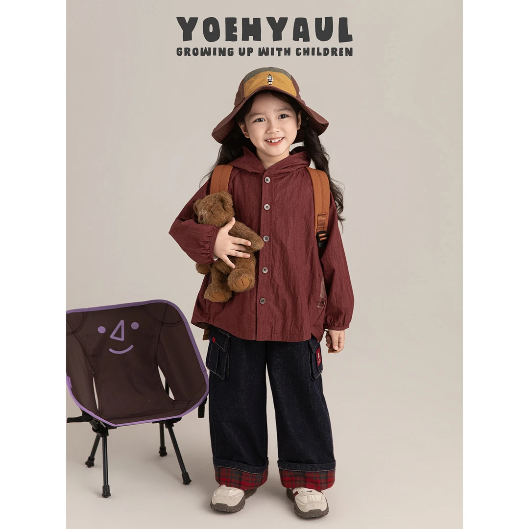 YOEHYAUL/幼悠幼悠【尖尖精灵帽】秋叁波韩版舒适洋气外套潮GN7152
