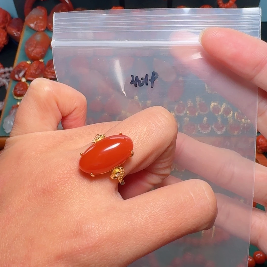 南红玛瑙南红银S925镶嵌