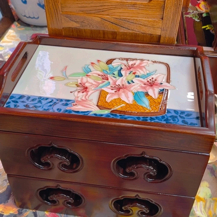 盖子款瓷板画艺术作品
