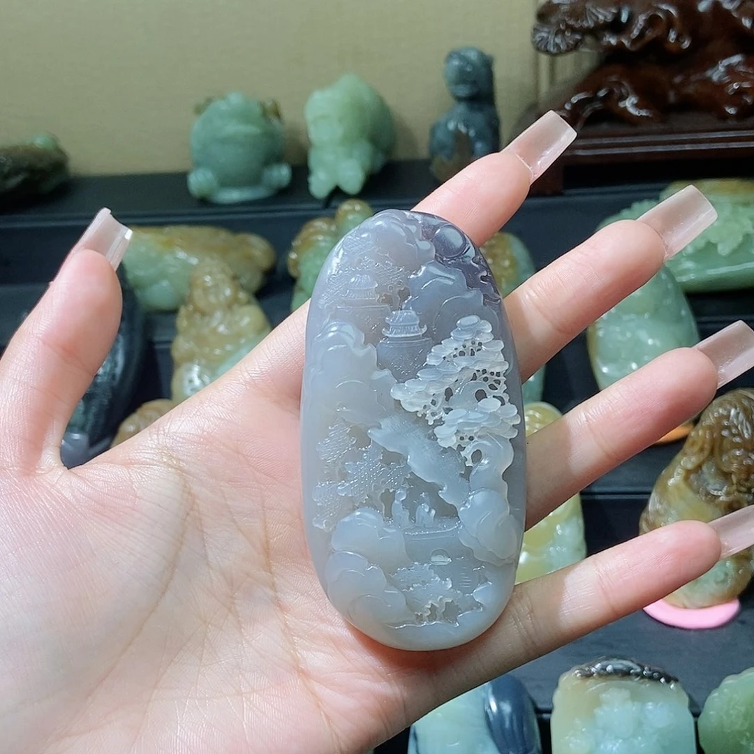 和田玉颈饰未镶嵌张*檬