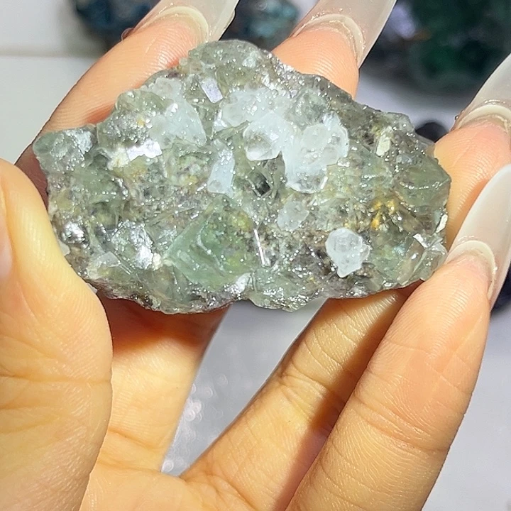 石材纳米比亚双面萤石