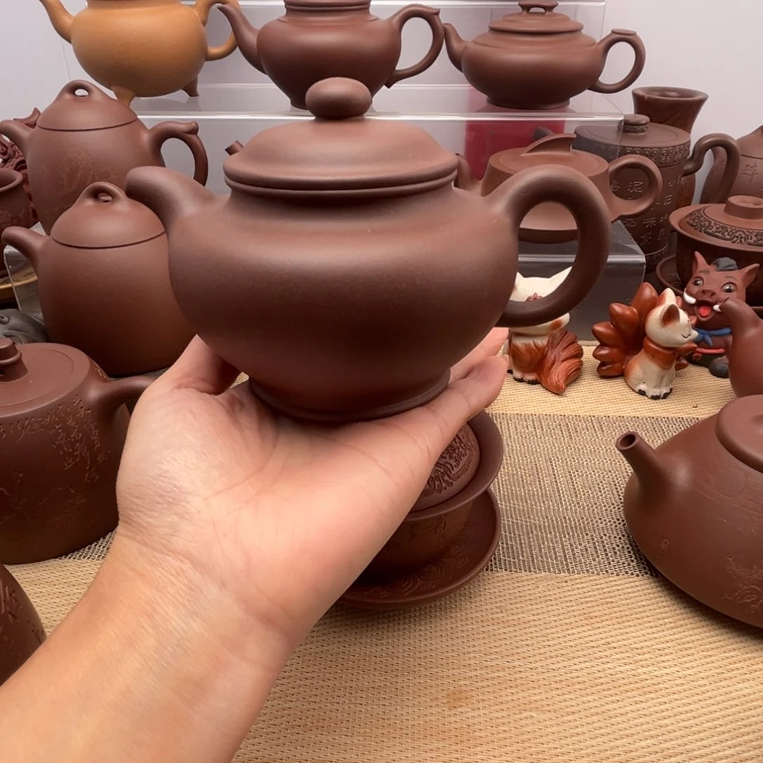 紫砂茶壶底槽清掇只壶