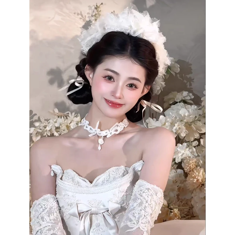 森系皇冠发箍款新娘饰品