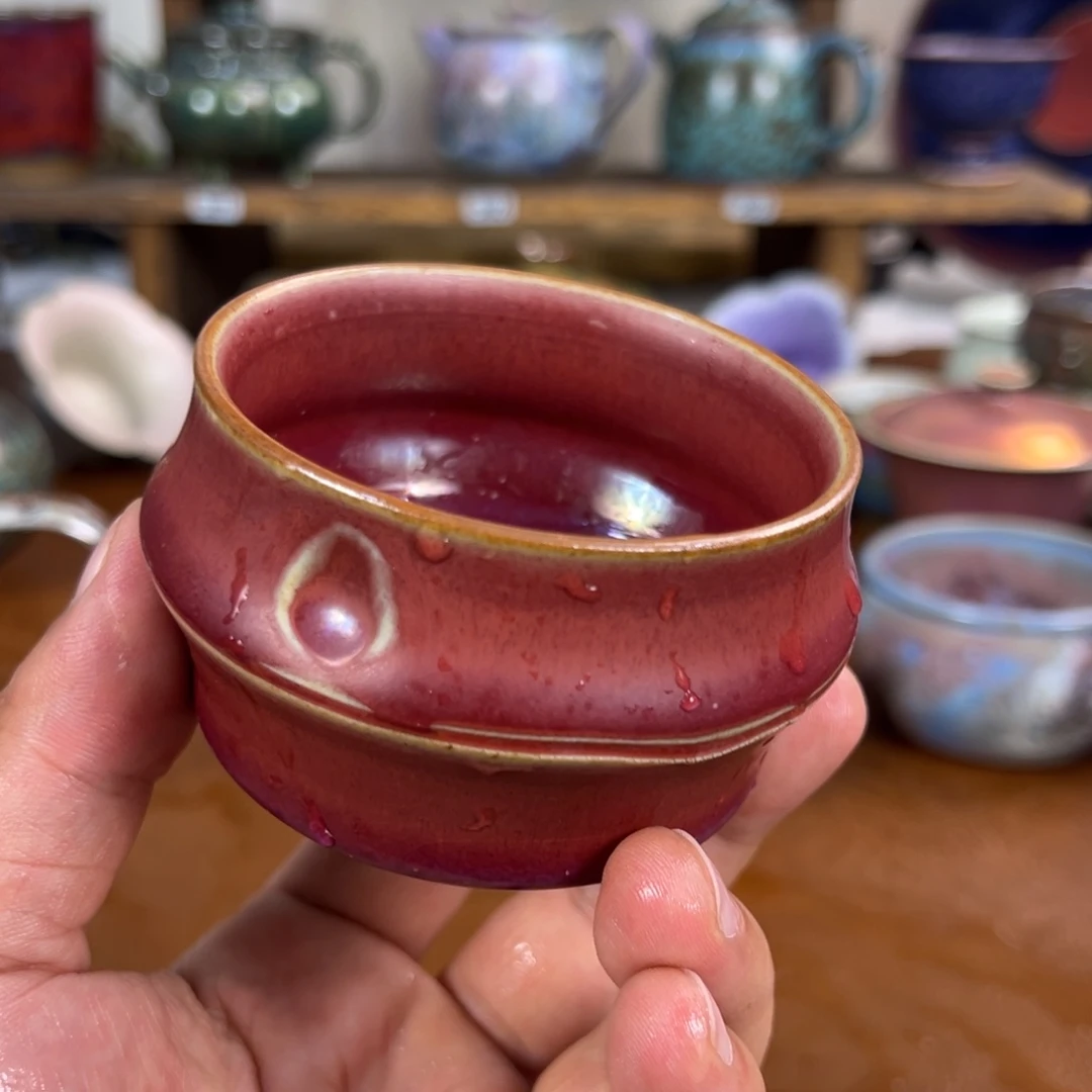 清***8摆件神垕钧瓷原矿高温