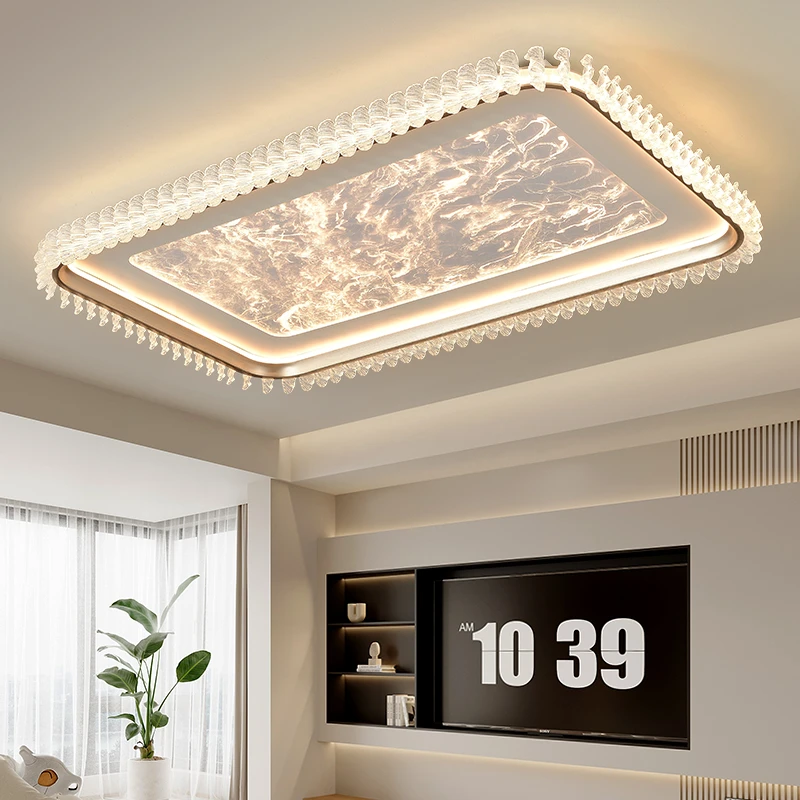 客厅吸顶灯轻奢高档2024新款主厅灯家用现代简约大气全屋灯具套餐