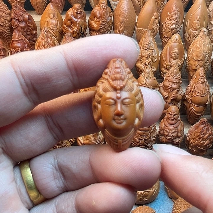 橄榄核吊坠19观音