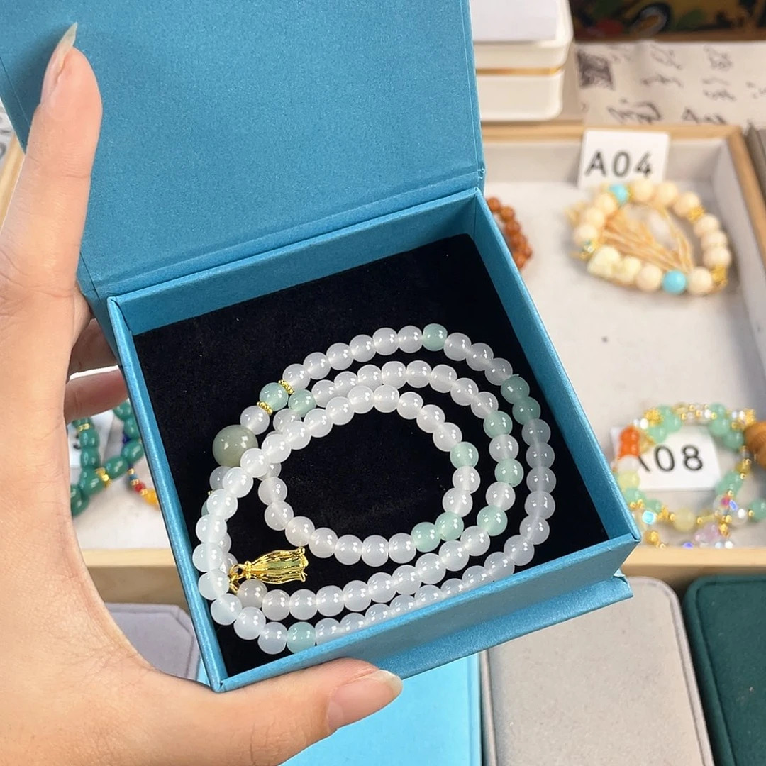 针钠钙石银S925镀金镶嵌手饰