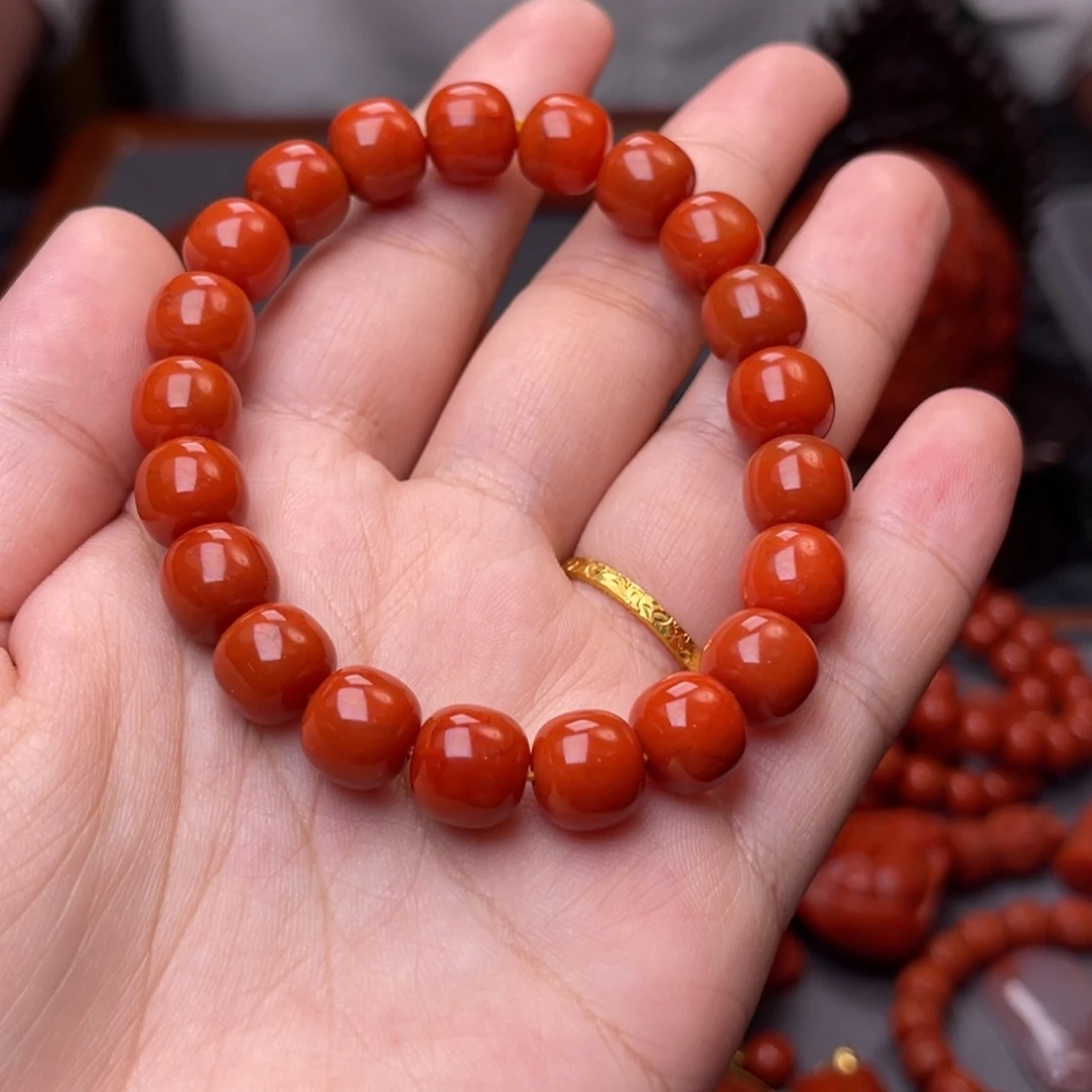 南红玛瑙卡10毫米未镶嵌