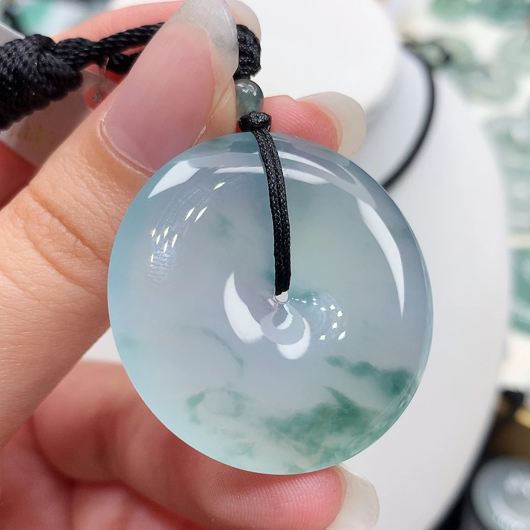 翡翠未镶嵌胸饰翡翠99，35.3/6.2