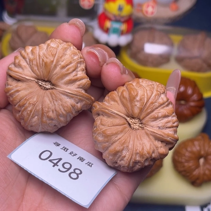 护***寺文玩核桃吊坠南瓜墩43-0498