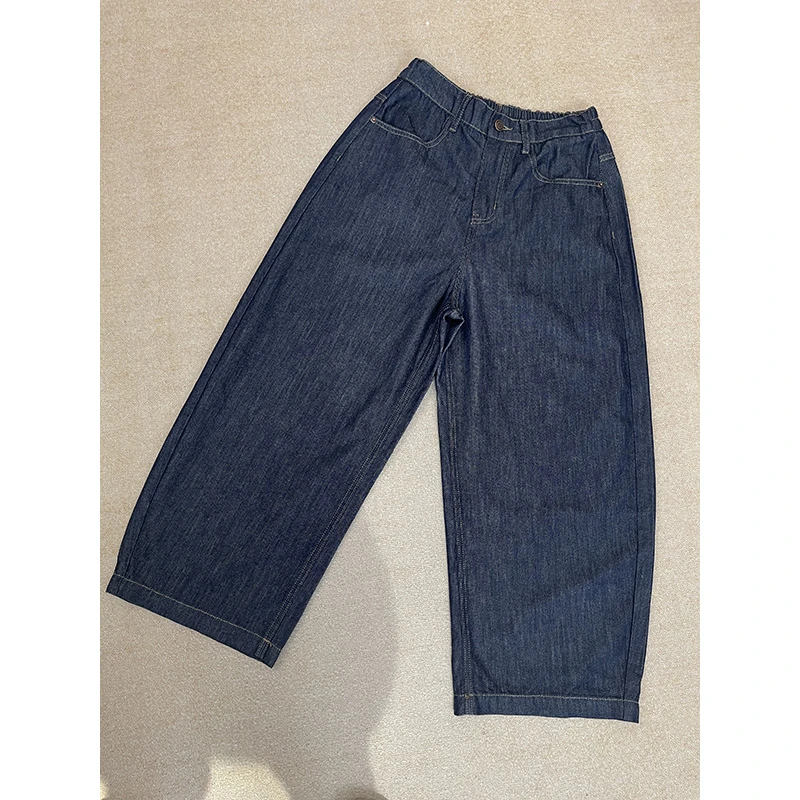 DaoZi/丹丹 黑金汉麻薄款直筒阔腿裤夏季休闲裤 9928