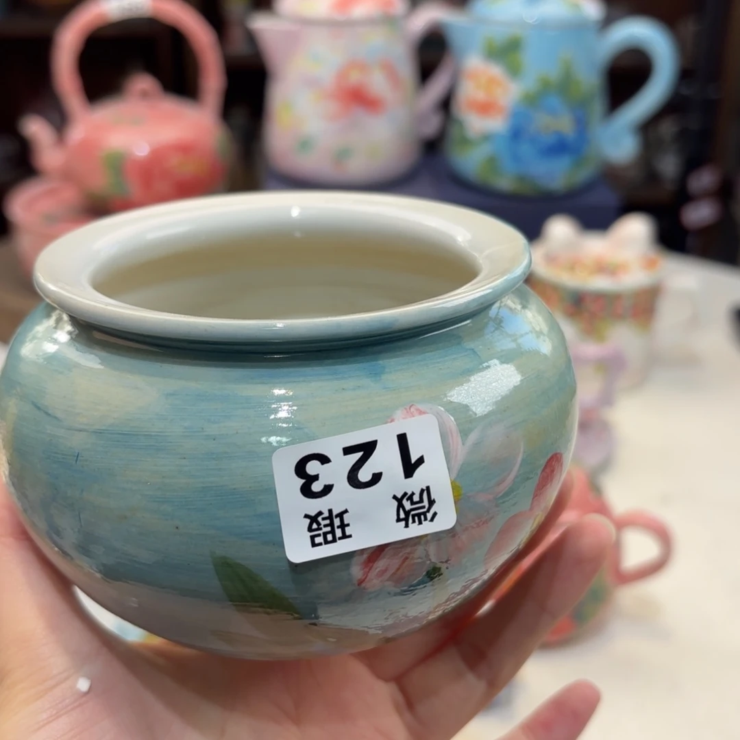 景德镇手绘高温釉下彩陶瓷茶具