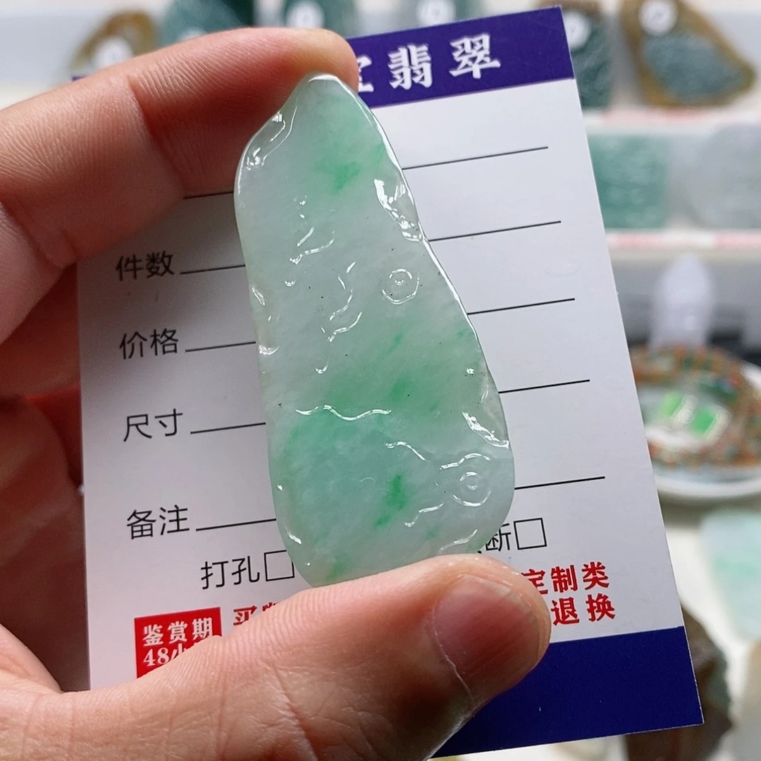 翡翠未镶嵌颈饰乐凡珠宝翡翠挂件