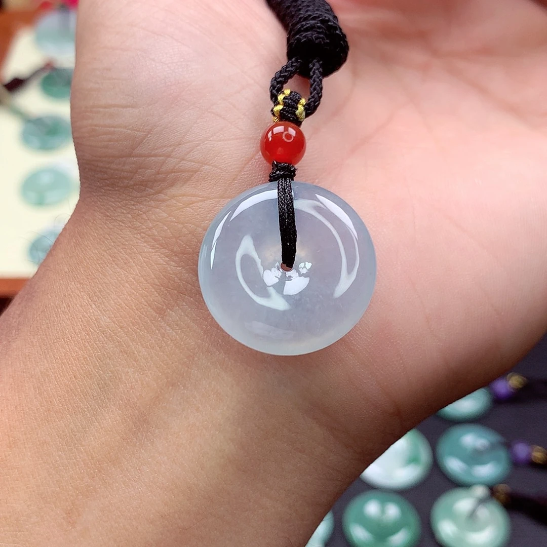 翡翠未镶嵌颈饰27 尺寸23.2-5.7