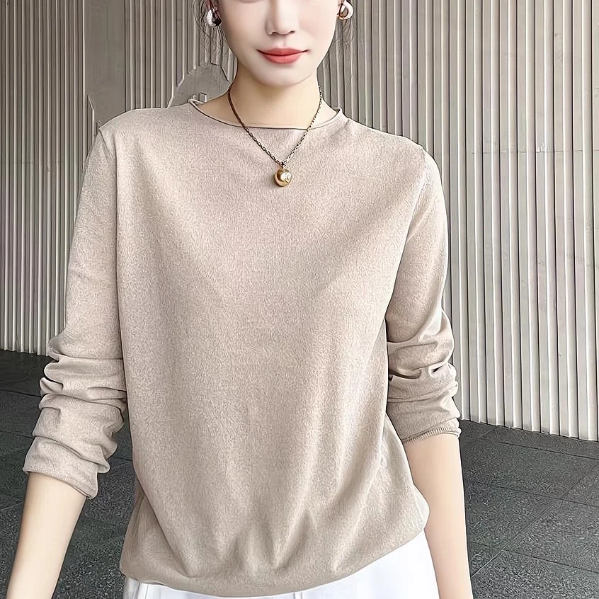 【北京阿玛施】纯色针织衫5399728宽松休闲透气舒适显瘦女装洋气