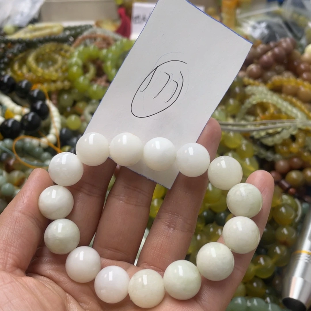 蛇纹石玉手链合金