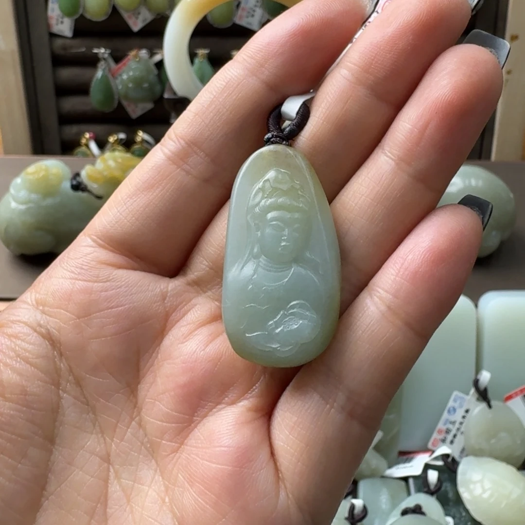 和田玉未镶嵌吊坠(不含链)