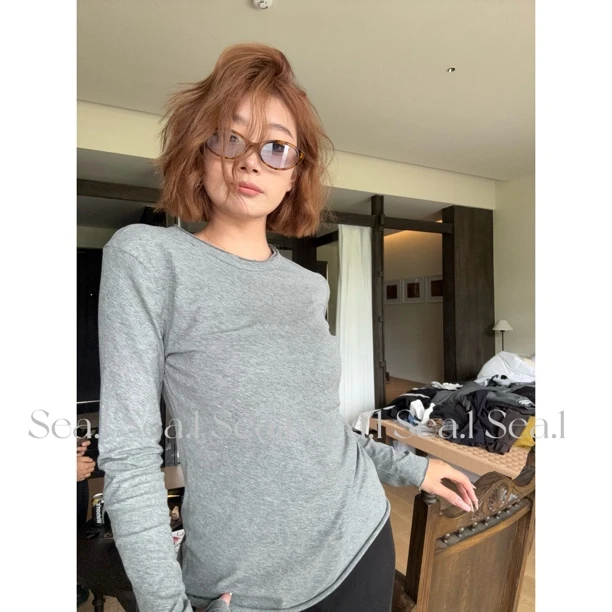 SEA.1  麦恩莉 超～舒服 微修身贼显瘦 小众长袖T