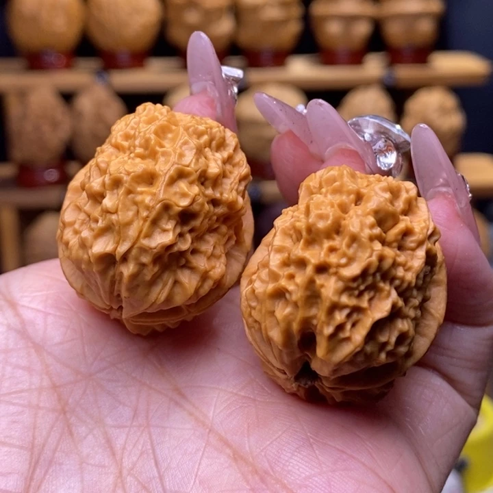 文玩核桃把件金麒麟40号34尺