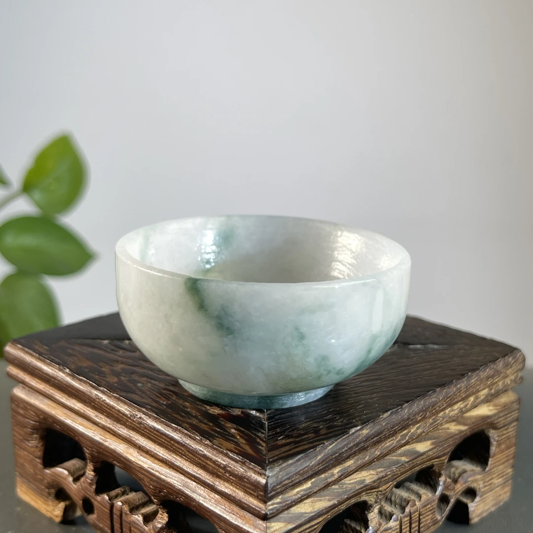 JTB05-89  天然缅甸A货翡翠  翡翠杯子