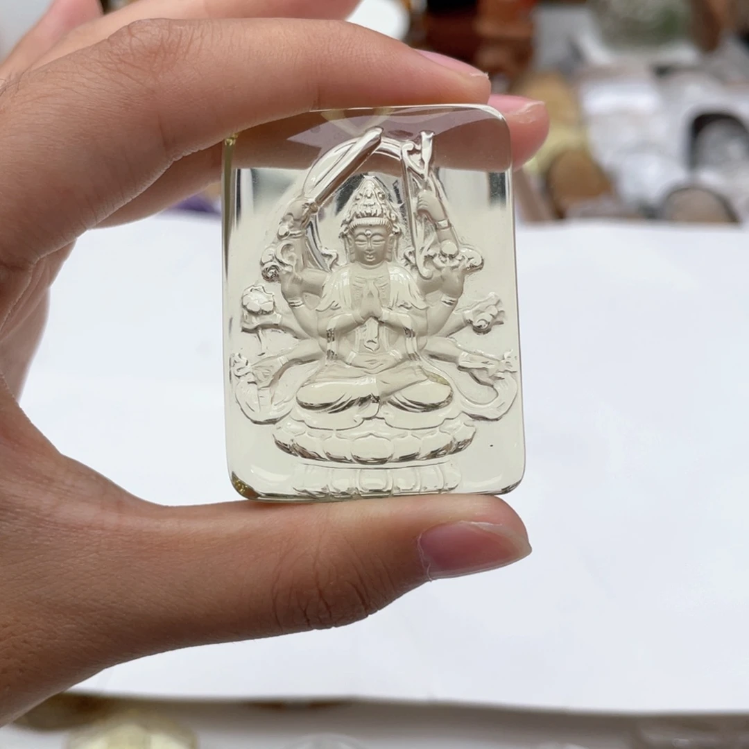 颈饰未镶嵌水晶定制千手观音吊坠