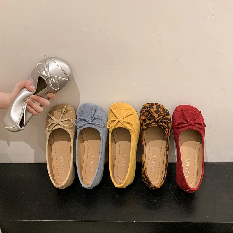 法式蝴蝶结银色浅口单鞋女2025春夏新款时尚芭蕾舞晚晚玛丽珍鞋潮